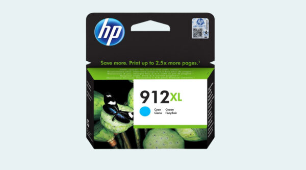 CARTOUCHE D’ENCRE HP 912XL CYAN GRANDE CAPACITÉ HP D’ORIGINE (3YL81AE)