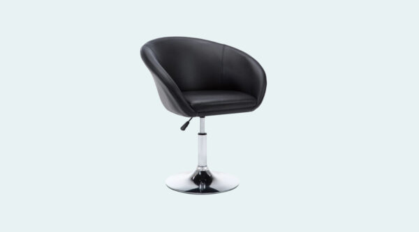 FAUTEUIL PIVOTANT CHESTER EN SIMILI CUIR STRUCTURE CHROME COLORIS AUX CHOIX