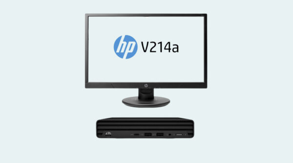 PC BUREAU HP 260 G4 DM I3-10110U 4GB 500 GO SATA + ÉCRAN 23,8″ (5L4N9ES)